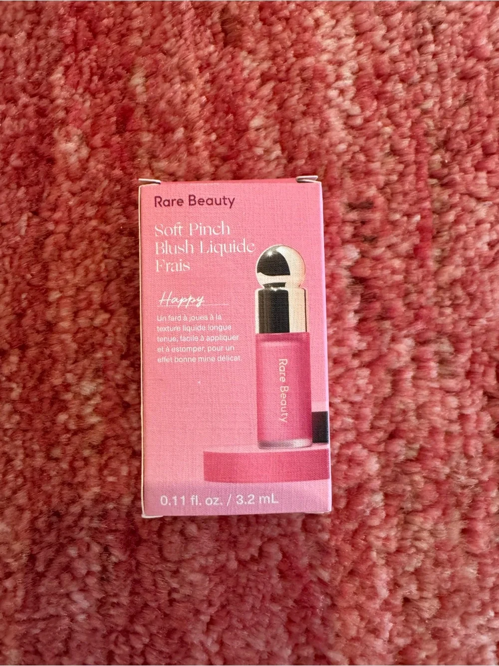 Rare Beauty Soft Pinch Liquid Blush — Pink (Happy) mini 0.11oz/3.2mL